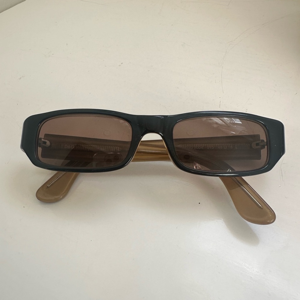 D&G Y2K vintage slim rectangle sunglasses